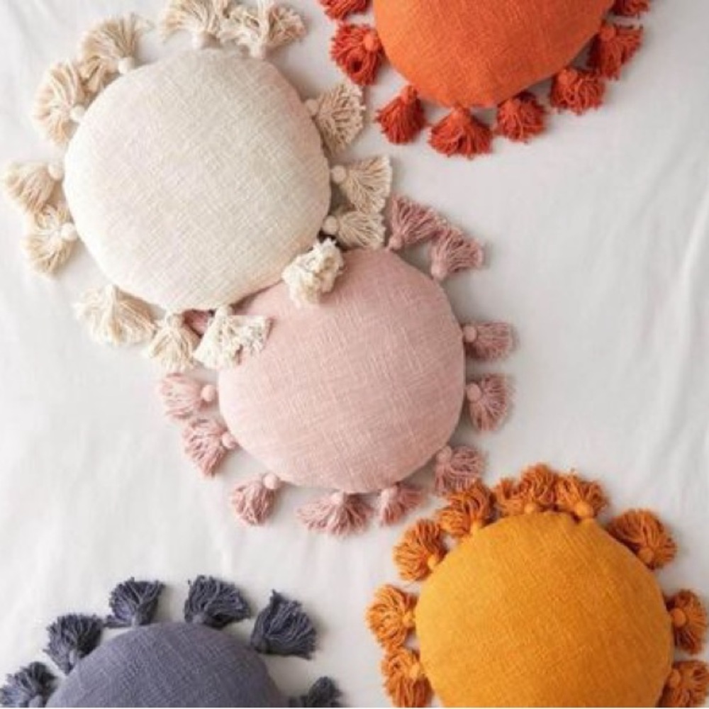 Round Tassel Pillow from Urban Outfitters